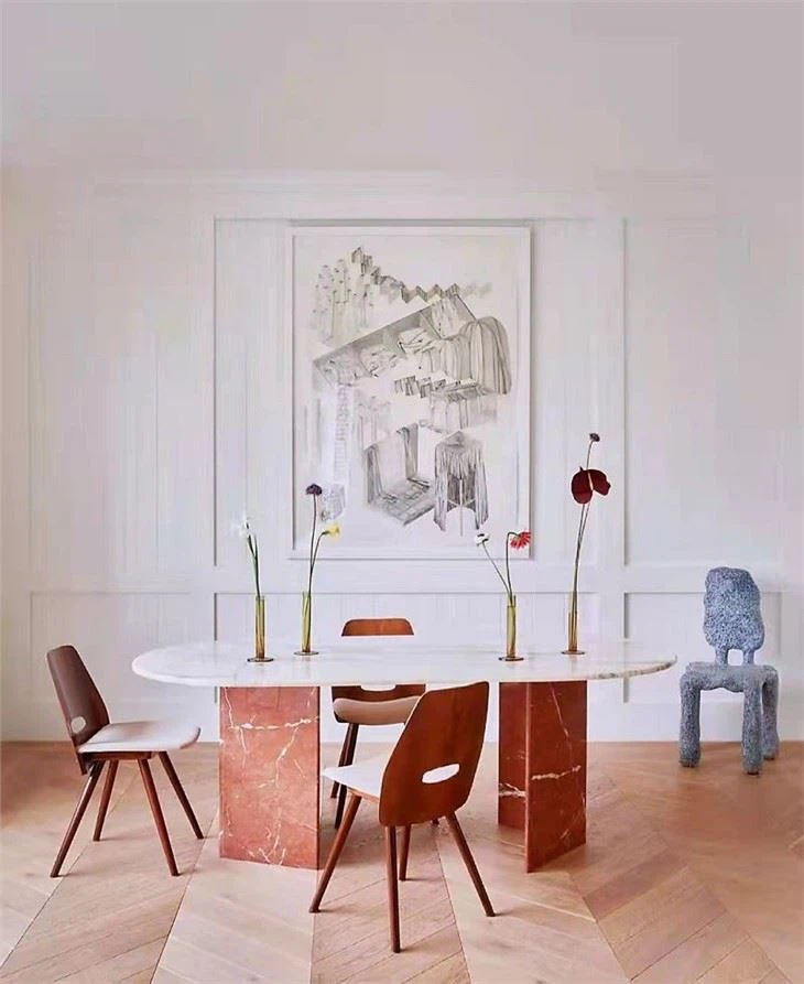Orange Marble Table foot(001)